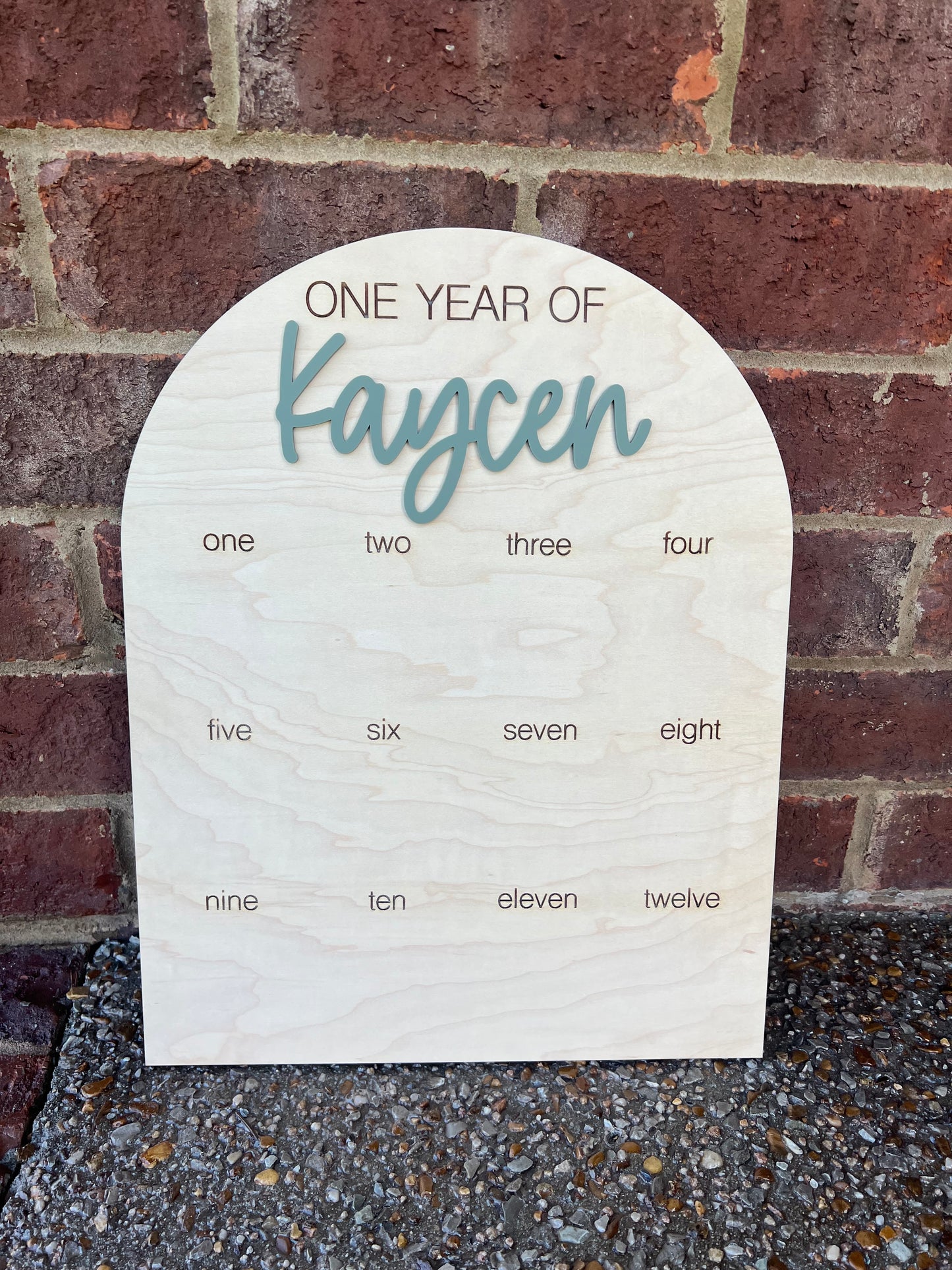 One Year Photo Frame Board