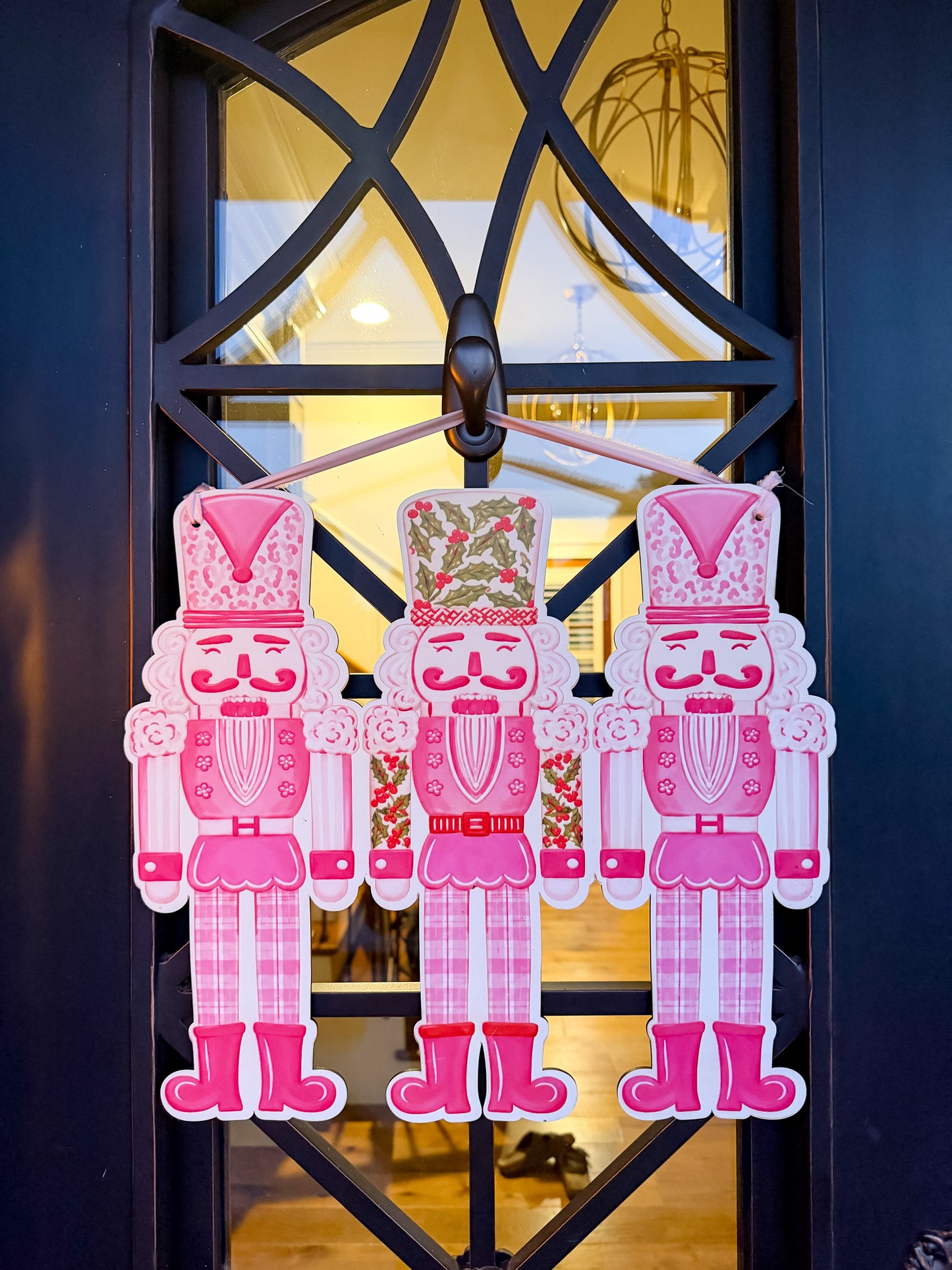 Pink Nutcracker Door Hanger