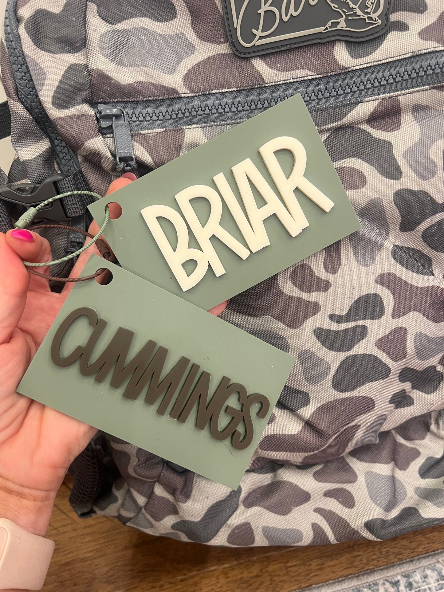 BackPack Tag (Straight or Scalloped)