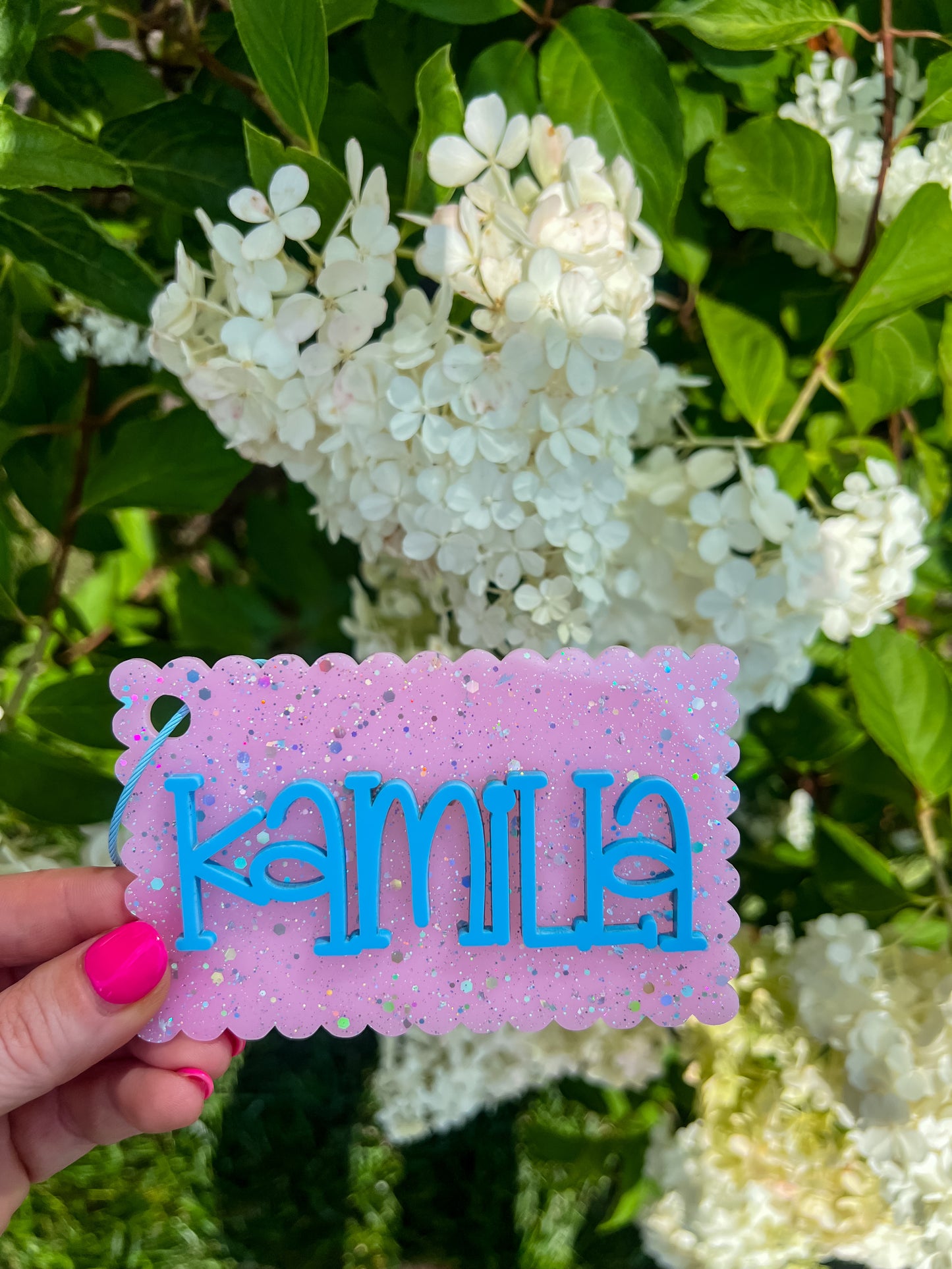 BackPack Tag (Straight or Scalloped)