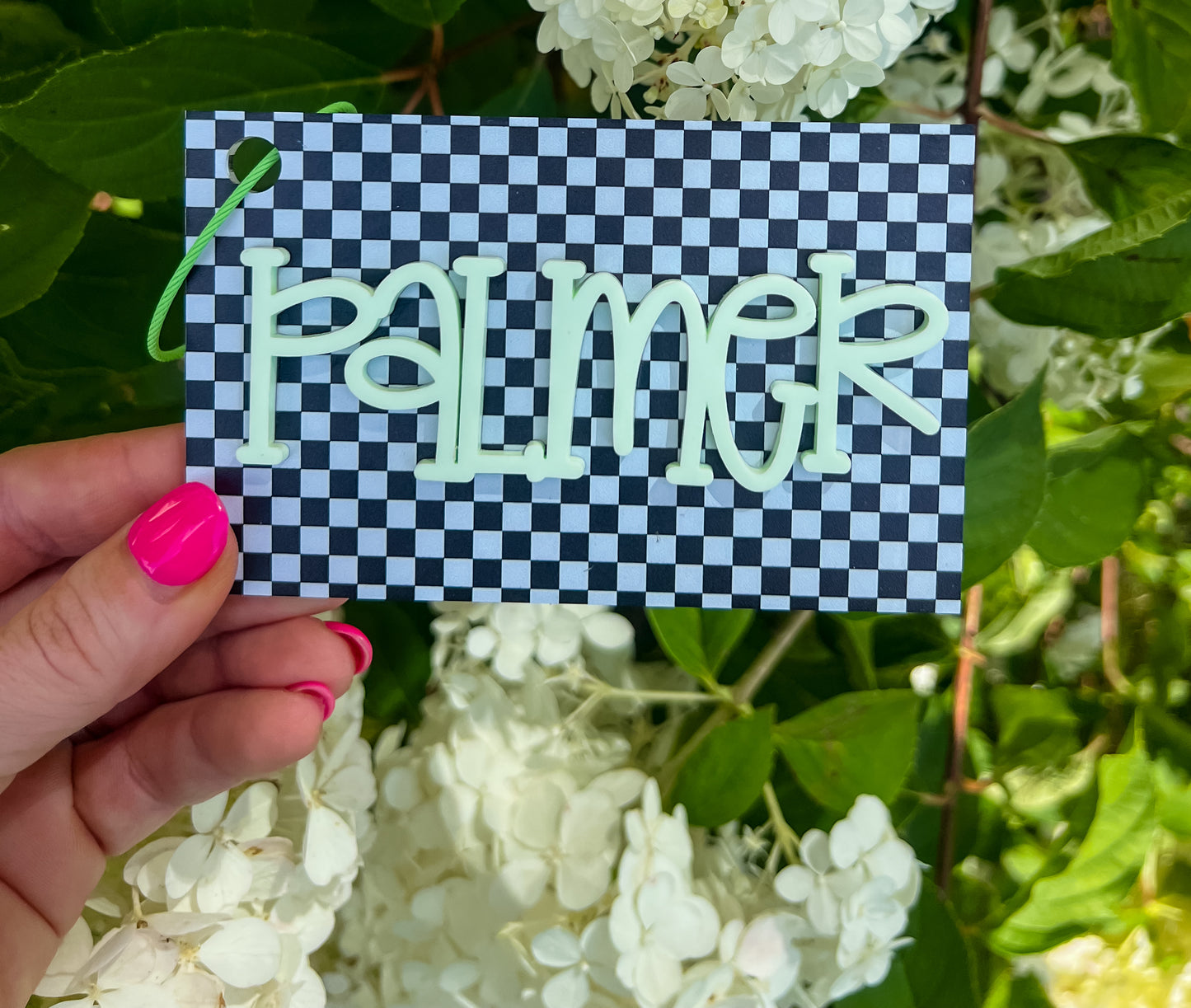 BackPack Tag (Straight or Scalloped)