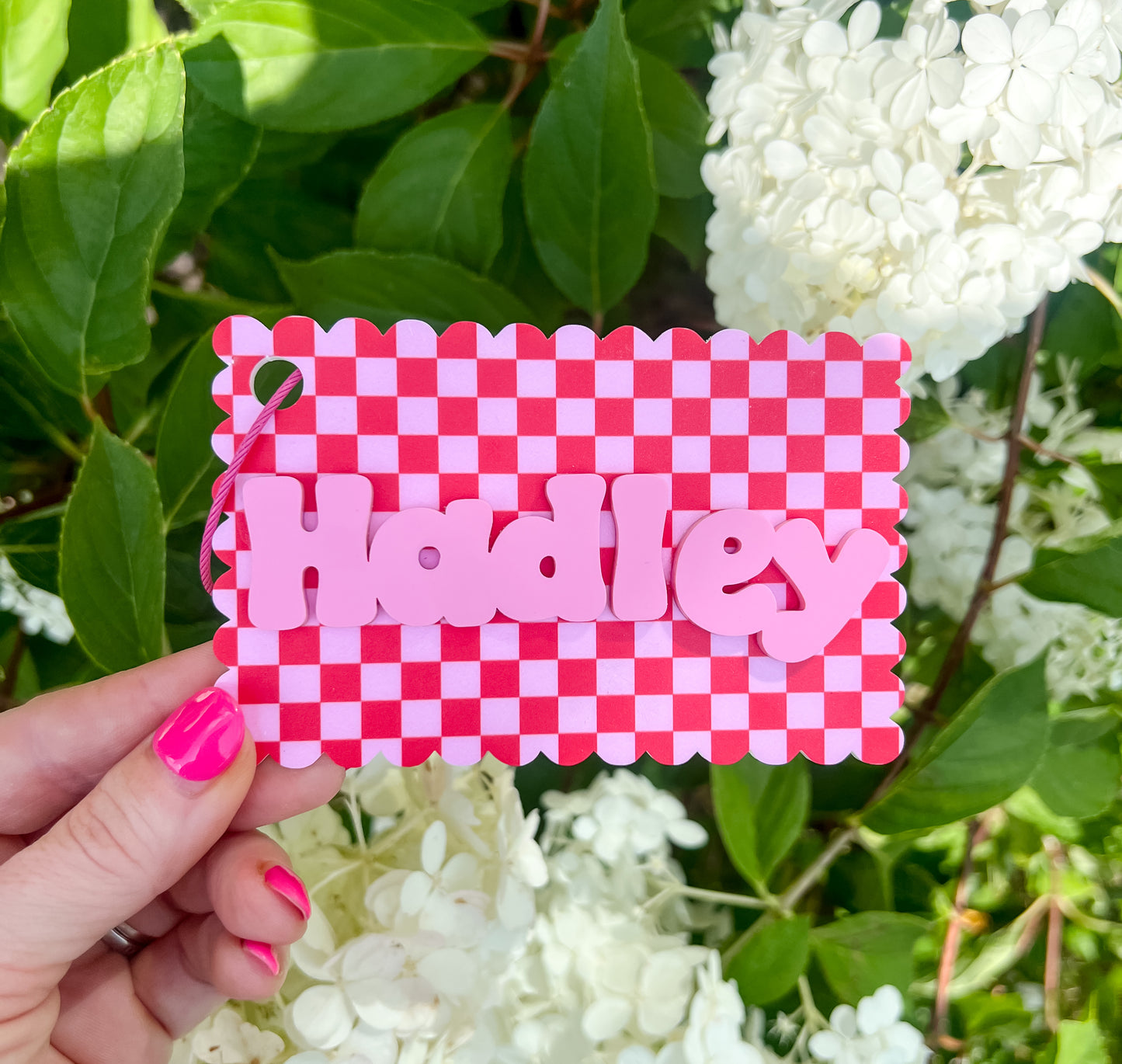 BackPack Tag (Straight or Scalloped)