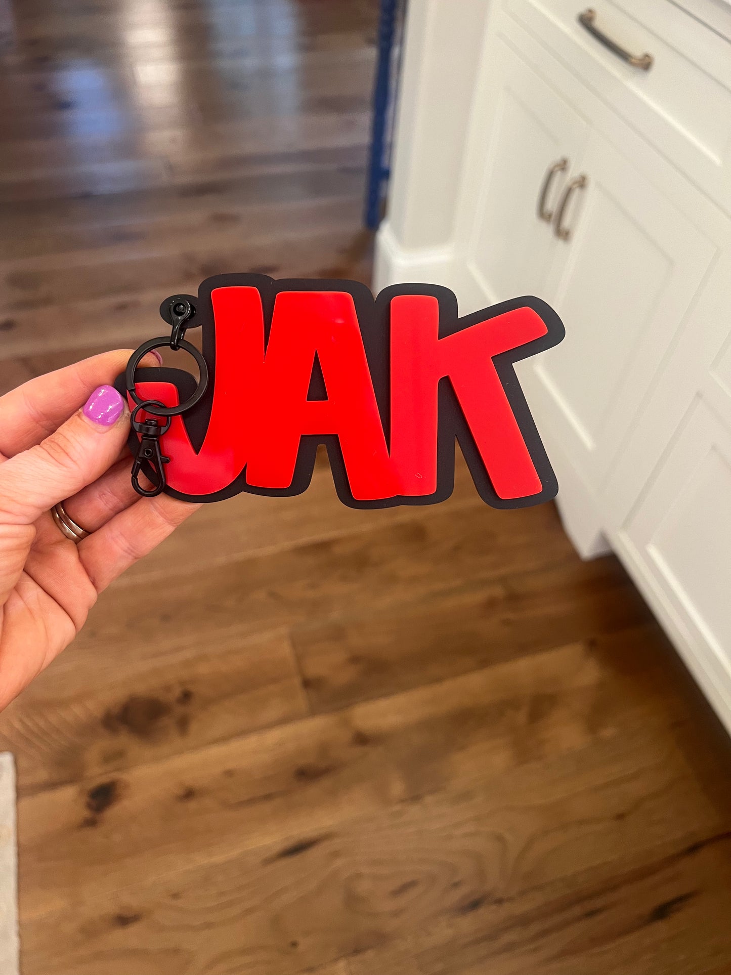 Matte Black Backpack Tag