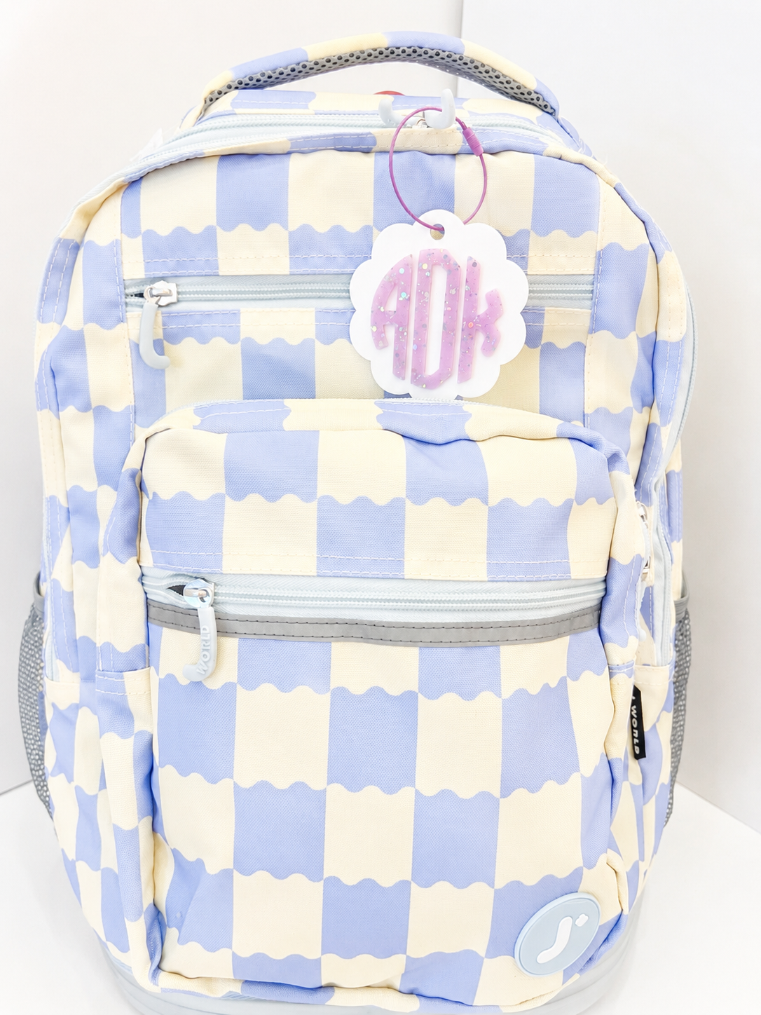 Scallop Monogram Tag