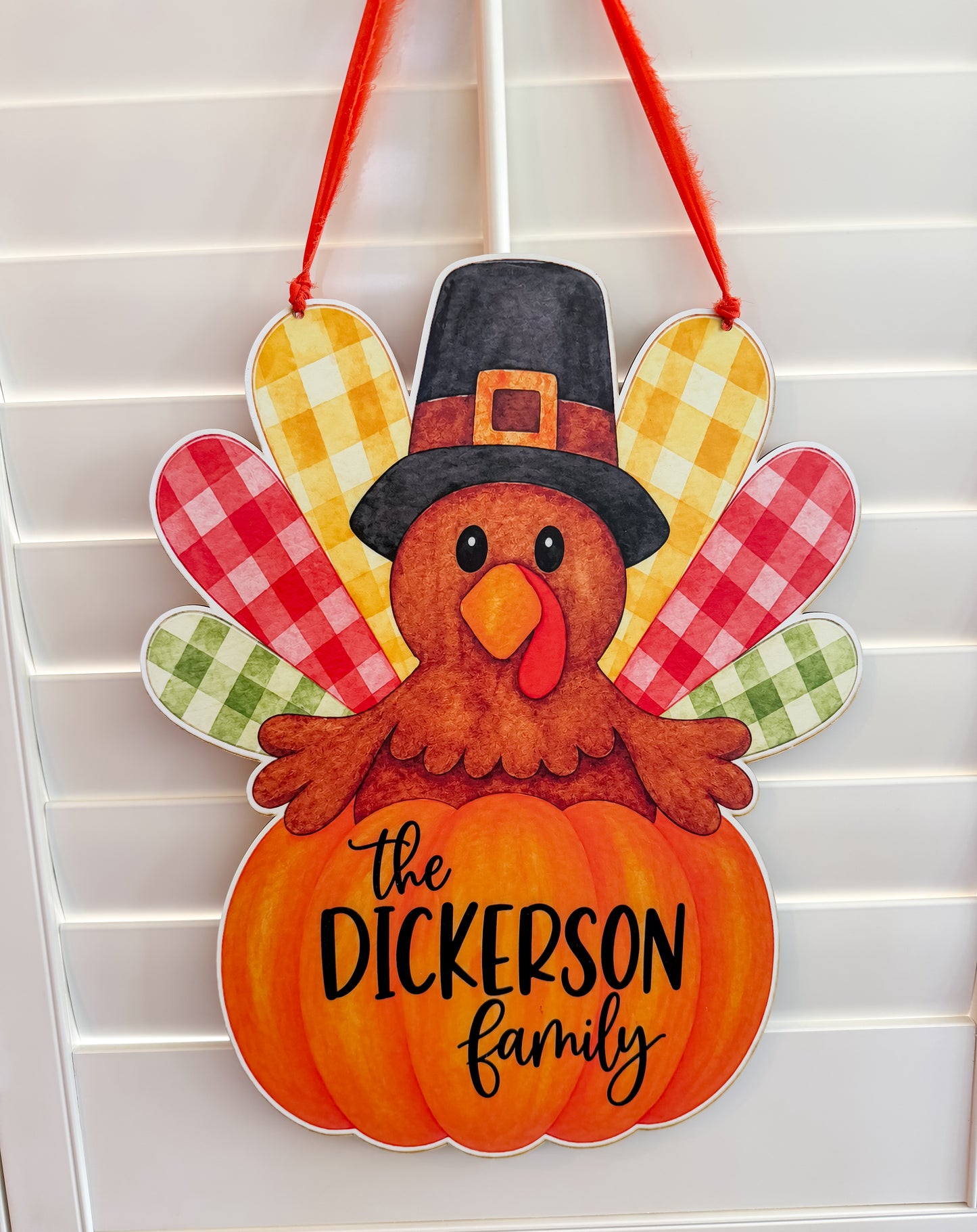Thanksgiving Turkey Door Hanger