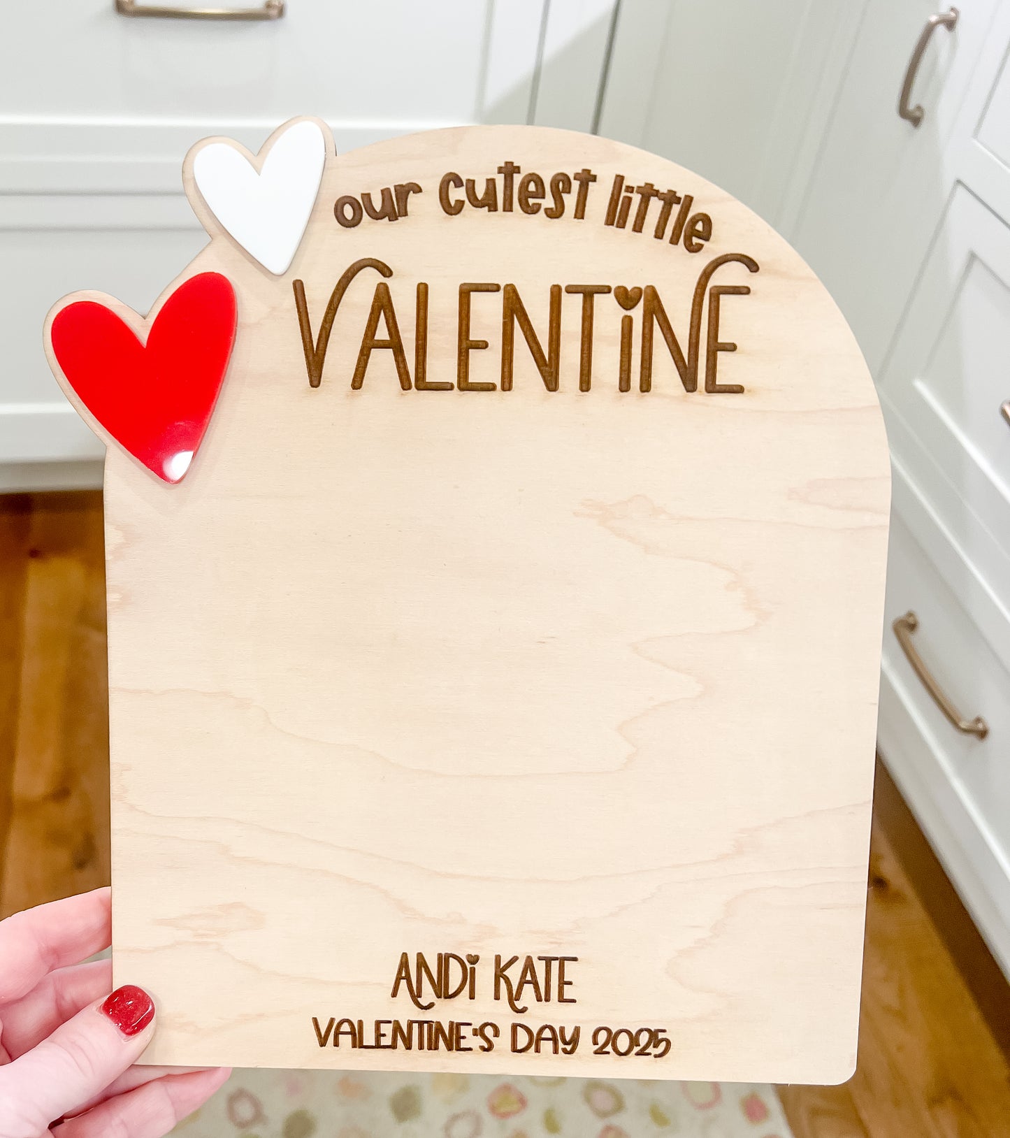 Valentine Handprint Board