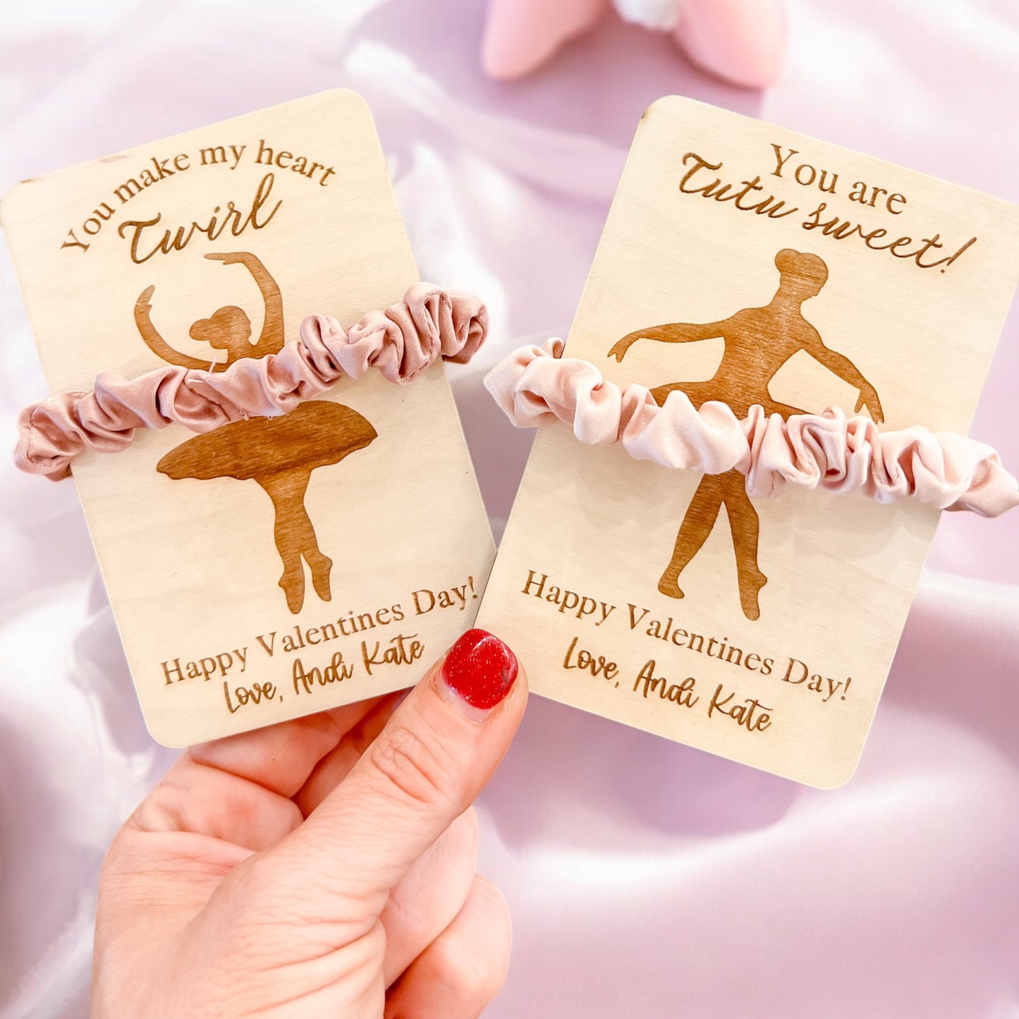 Ballerina Scrunchie Valentines