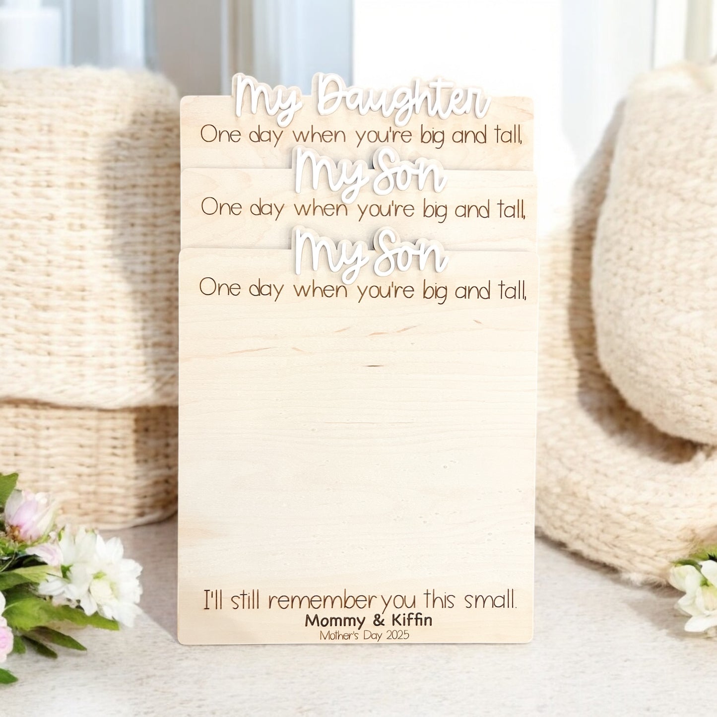 Mommy & Me Handprint Board