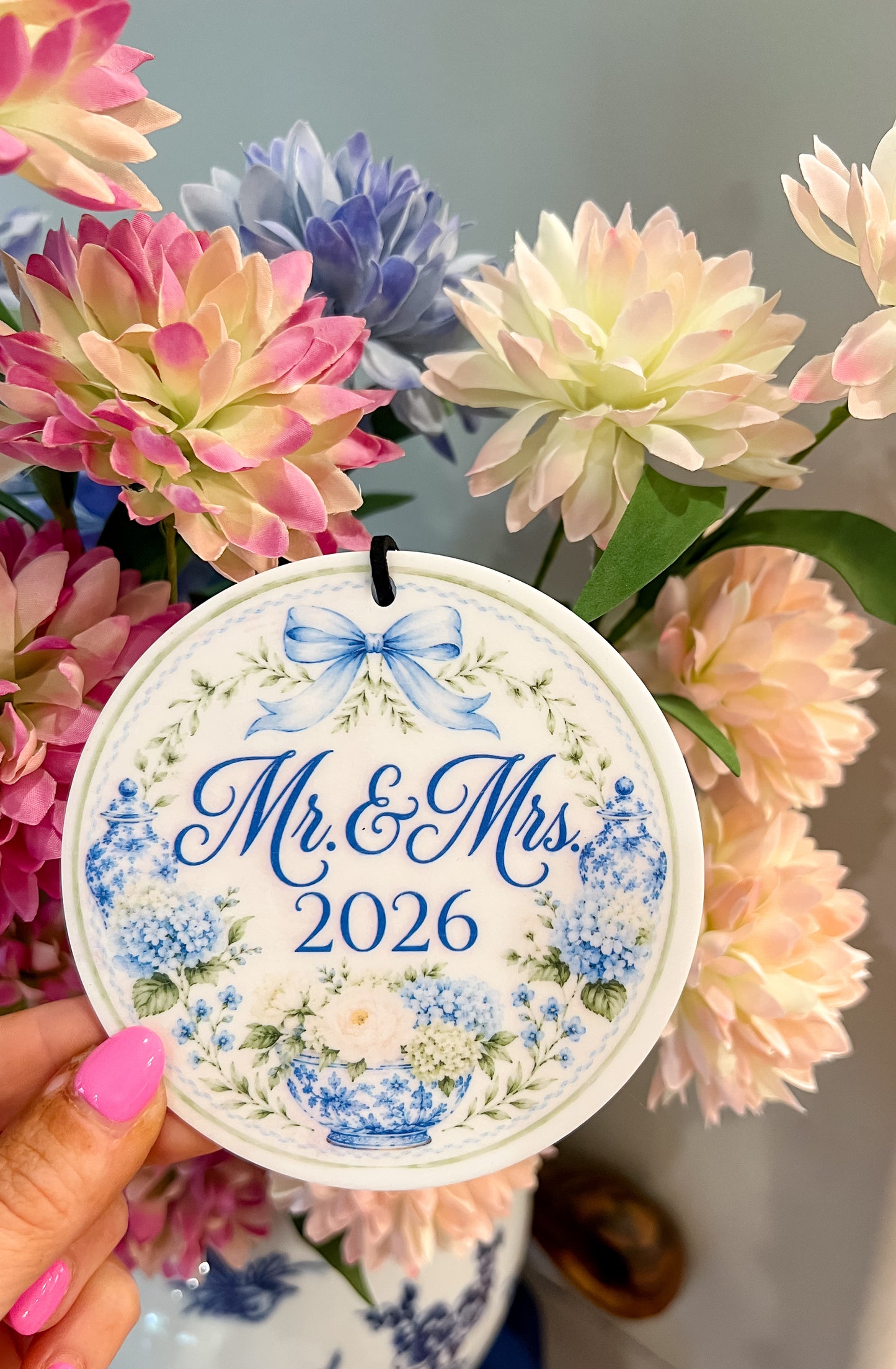 Chinoiserie Mr. & Mrs. Ornament