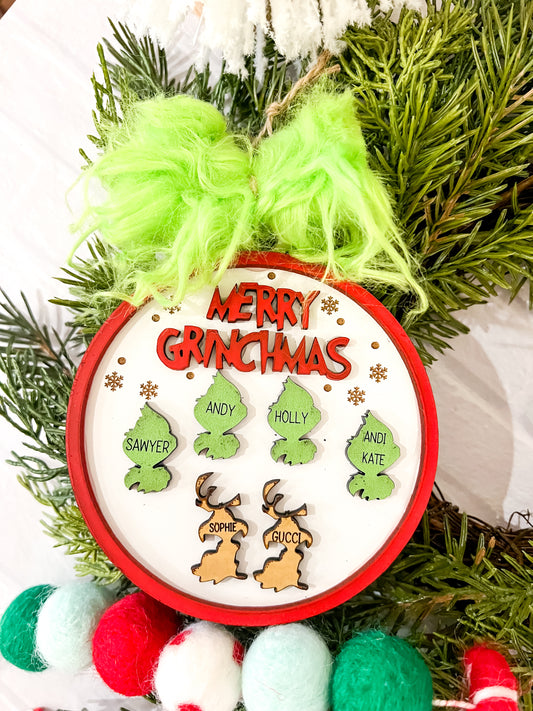 Meanie Greenie Ornament