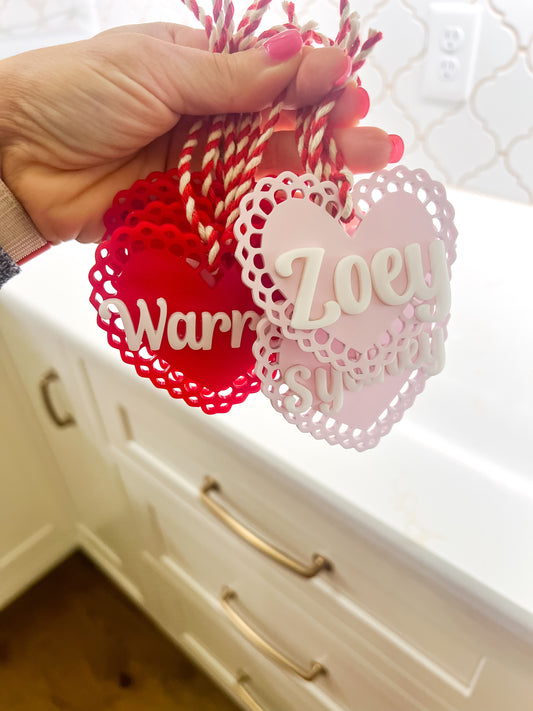 Acrylic Valentine Tag