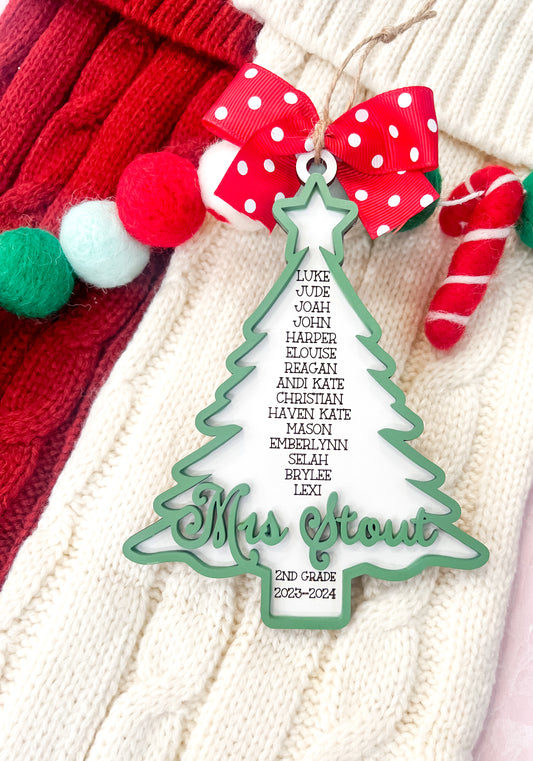 Teacher Tree Ornament