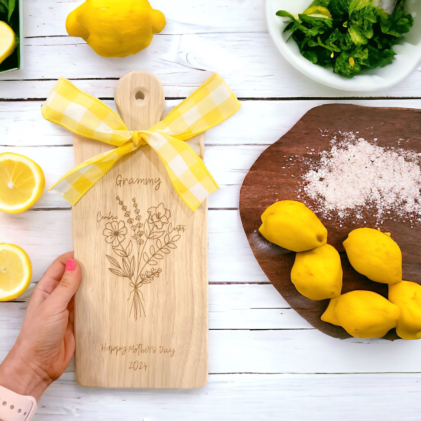 Birth Month Flower Cutting Board