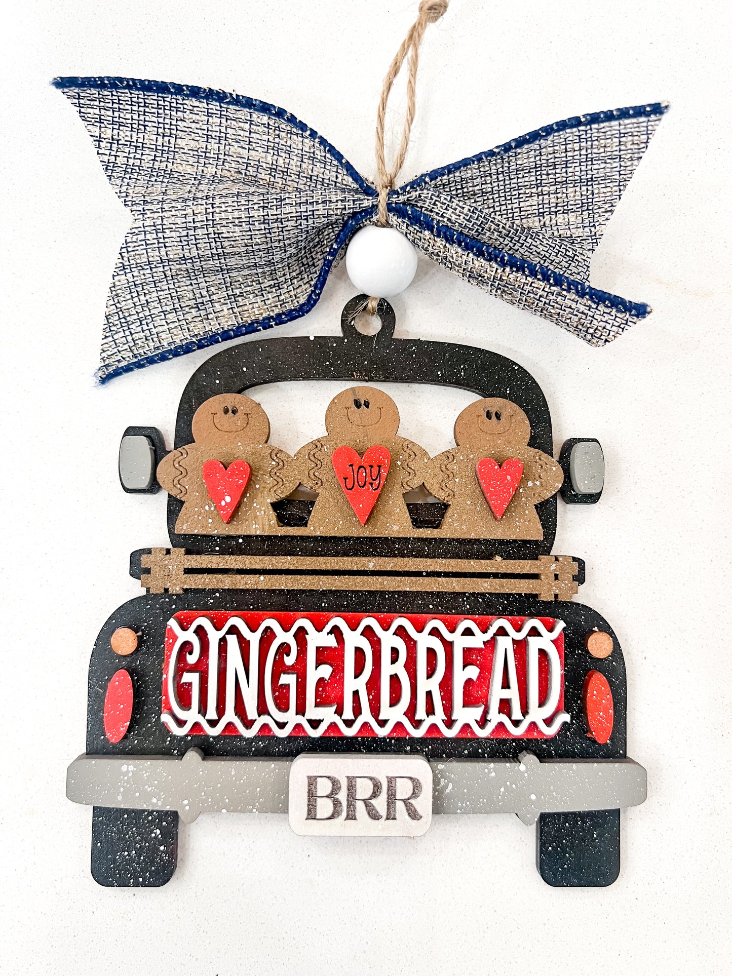 Gingerbread Truck DIY Ornament Kit