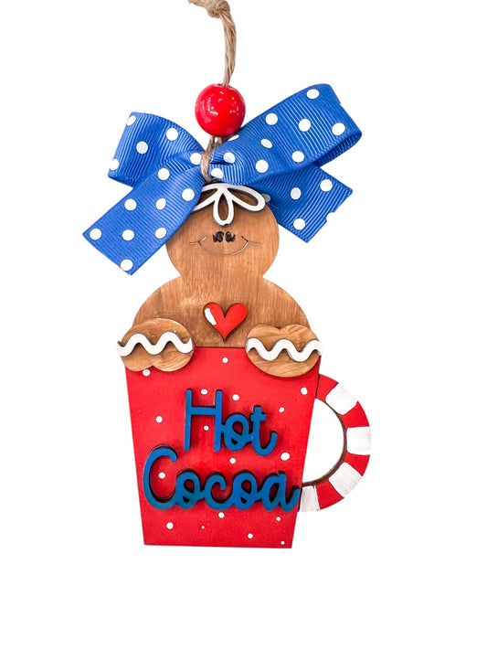 Gingerbread Hot Cocoa DIY Ornament Kit