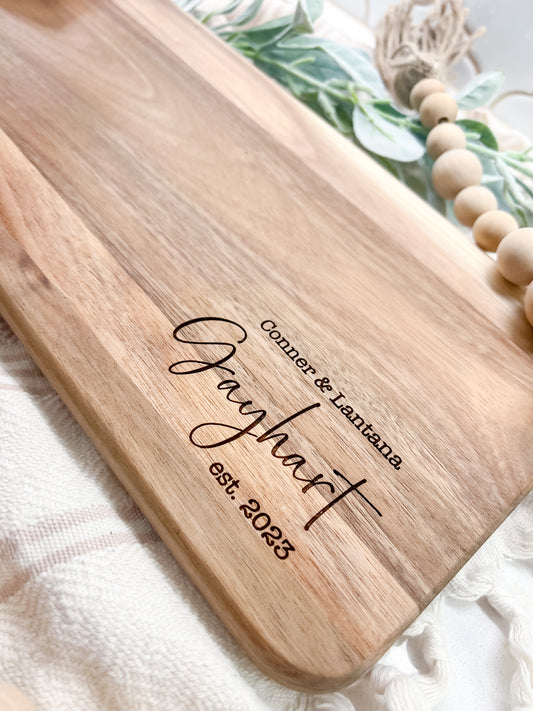 Personalized cutting Board