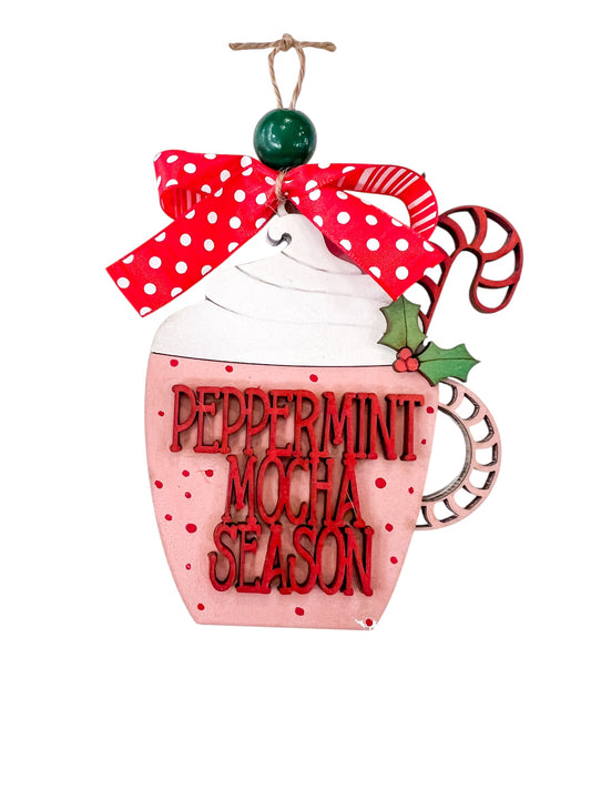 Peppermint Mocha Mug DIY Ornament Kit