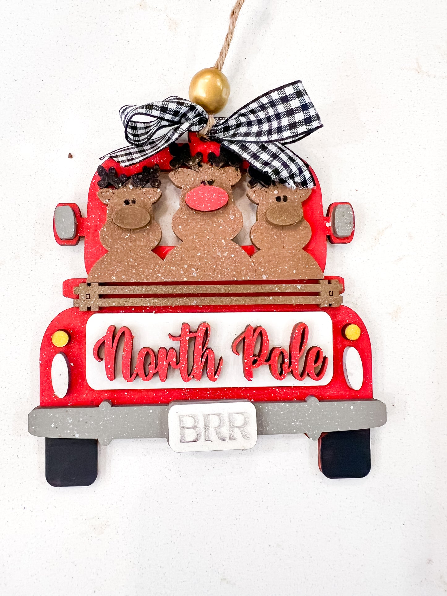 North Pole Truck DIY Ornament Kit