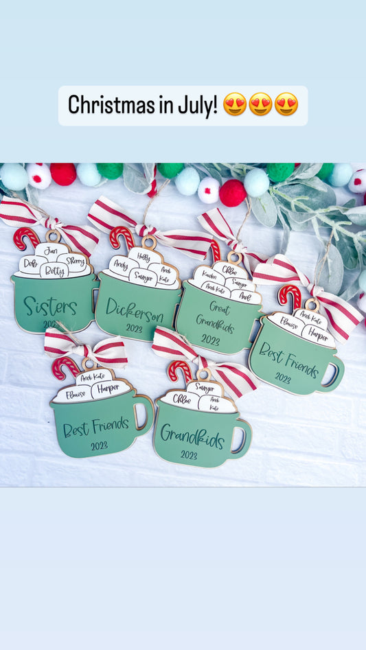 Hot Cocoa Mug Ornament