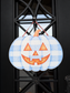 Gingham Jack-O-Lantern Door Hanger