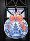 Chinoiserie Pumpkin Door Hanger