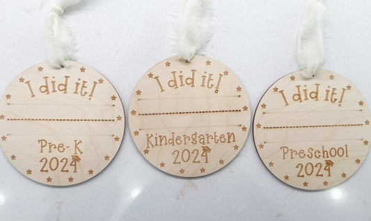 Kindergarten/ PRE-K Graduation Name Ornament