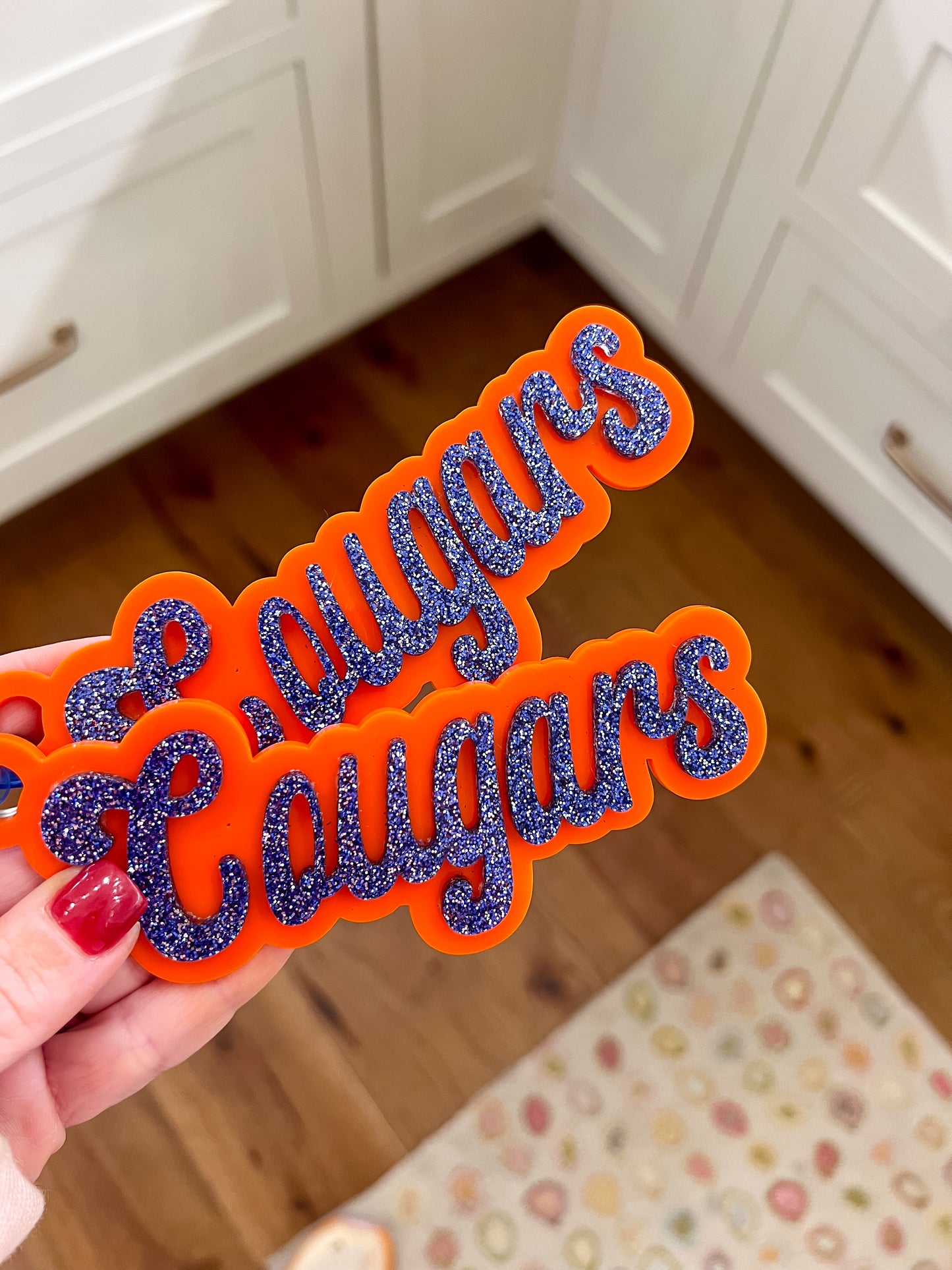 Capshaw Cougars Backpack Tag / Keychain