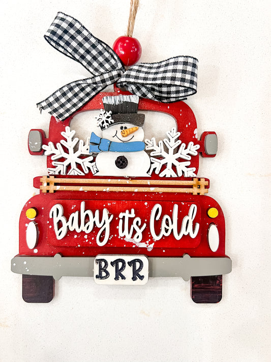 Baby it’s Cold Truck DIY Ornament Kit