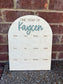 One Year Photo Frame Board