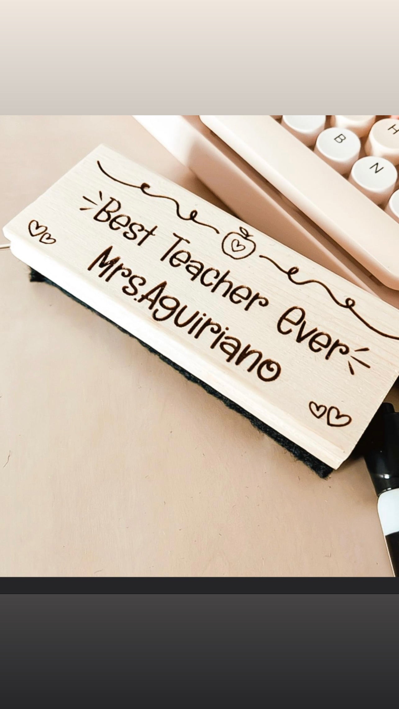 Personalized Teacher Eraser