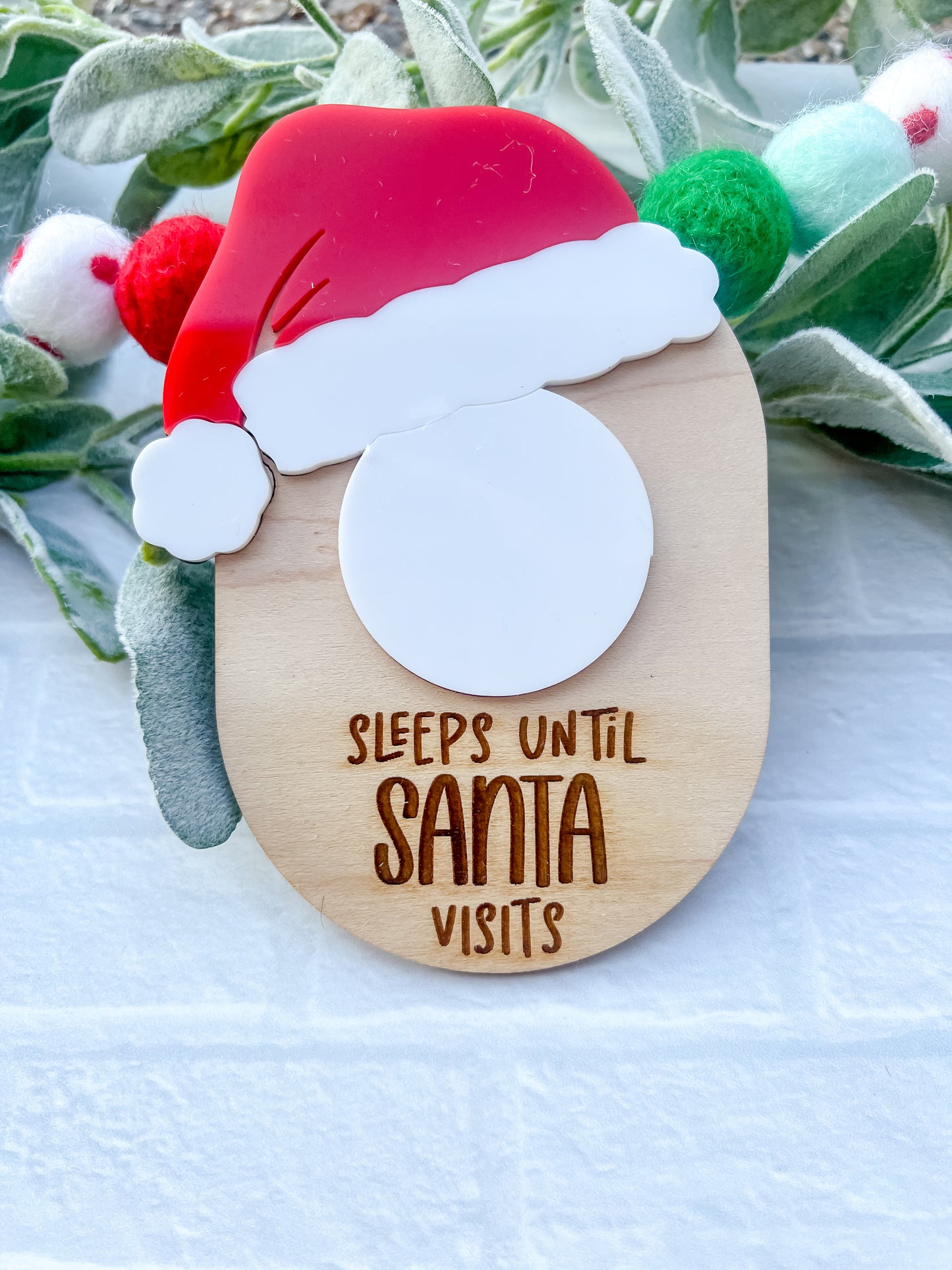 Santa Countdown Dry Erase Magnet