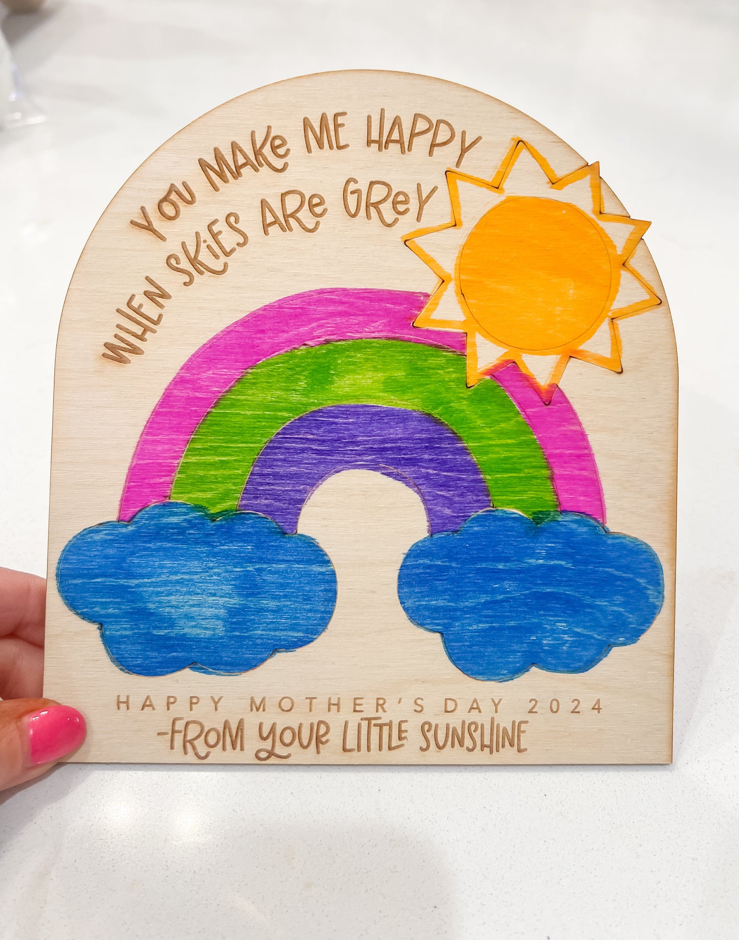 Magnetic Mother’s Day DIY Coloring Board