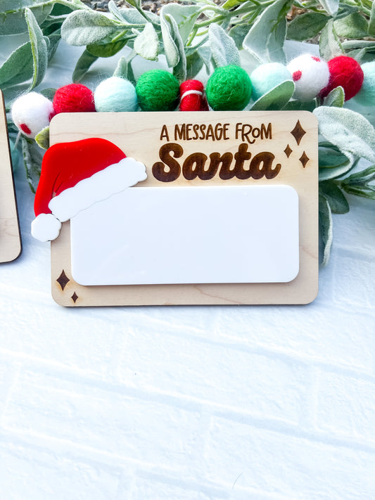 Dry Erase Santa Message Boards