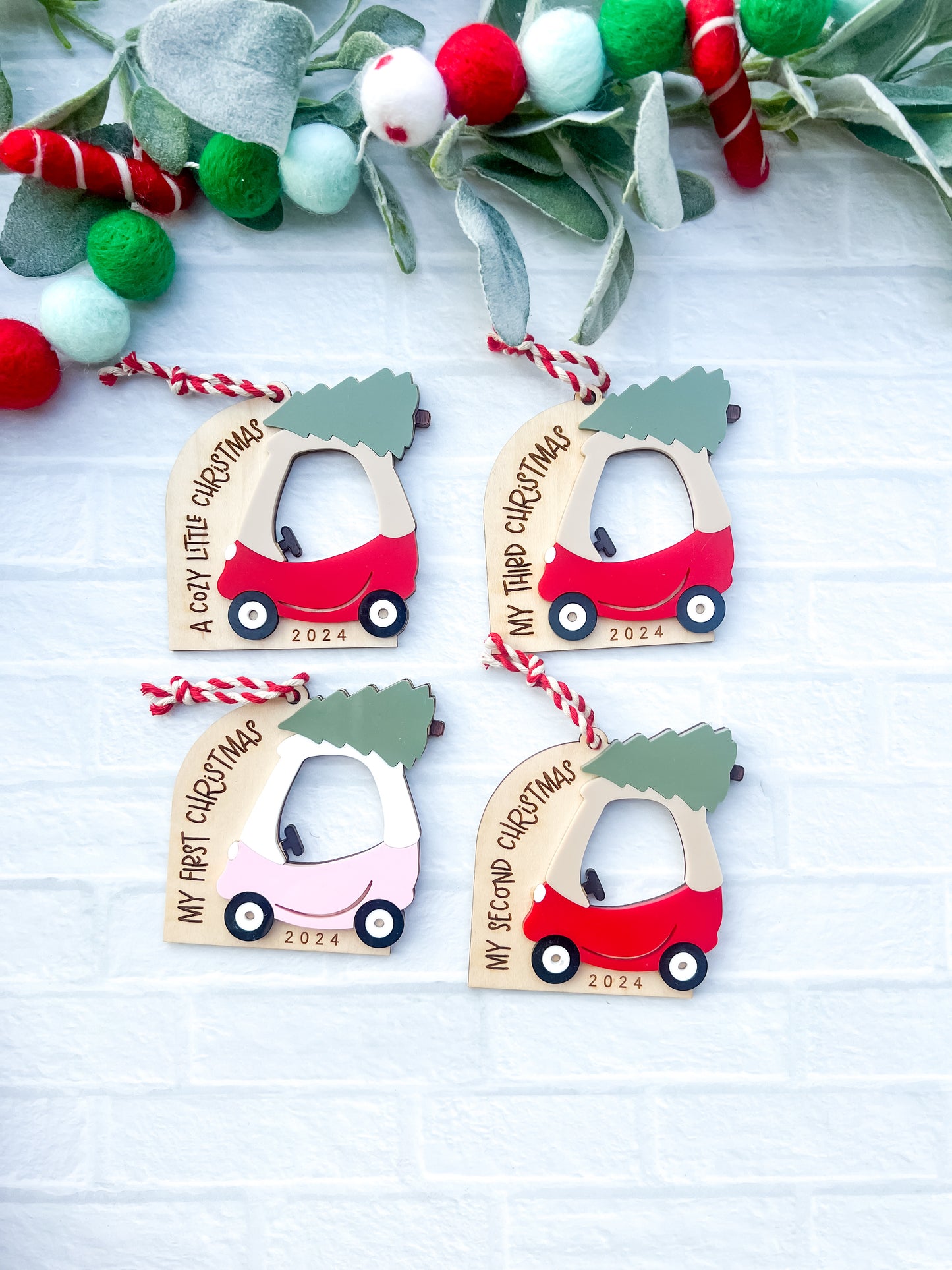 Cozy Coupe Christmas (Photo Frame Ornament)