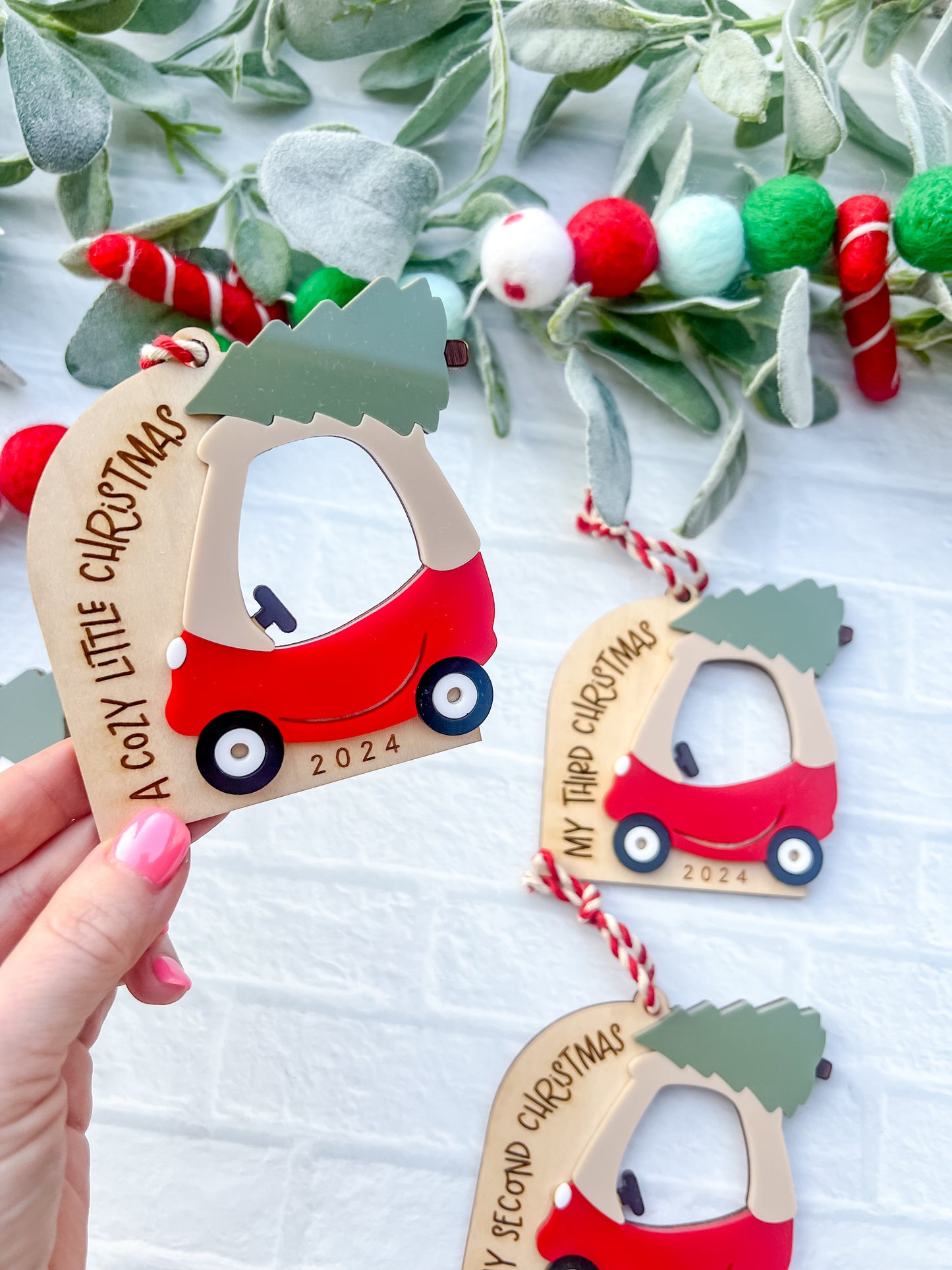 Cozy Coupe Christmas (Photo Frame Ornament)