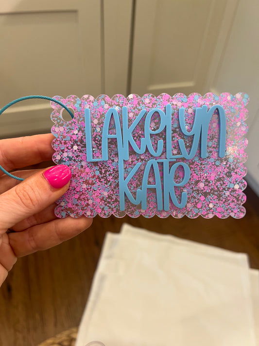 BackPack Tag (Straight or Scalloped)