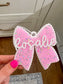 Acrylic Bow Bag Tag