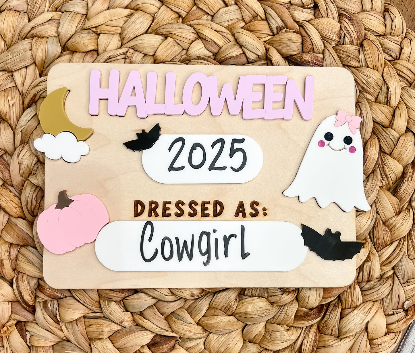 Halloween Costume Photo Prop Sign