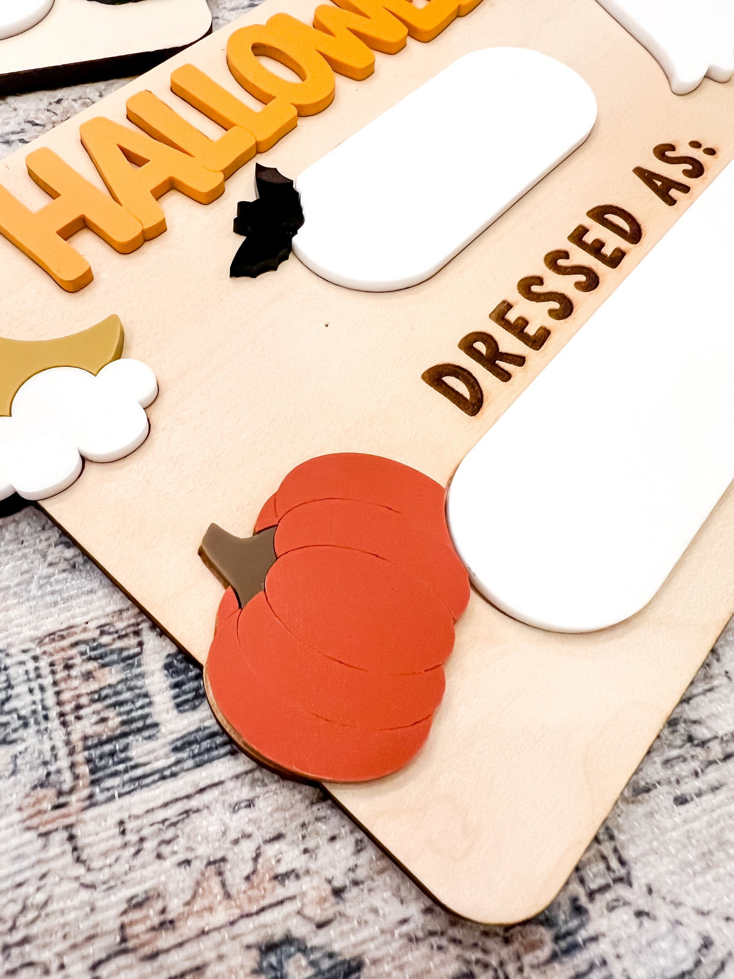 Halloween Costume Photo Prop Sign