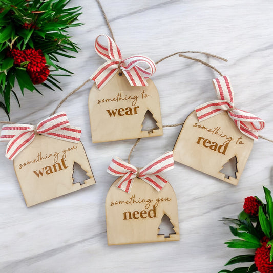 Gift Tags - Something You Want, Need, Wear, Read