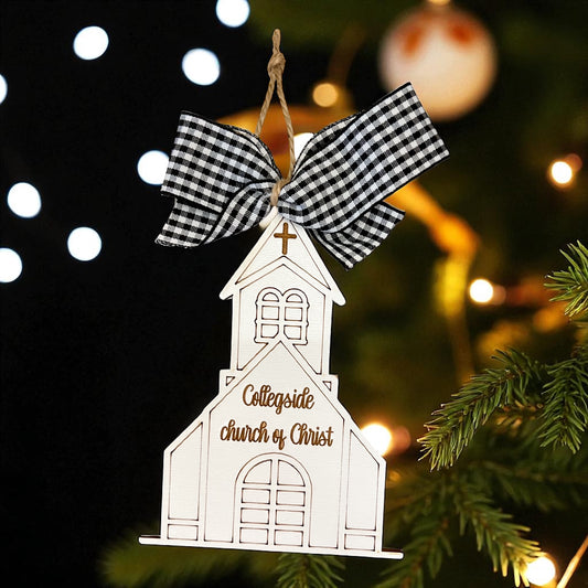 One Layer Church Ornament
