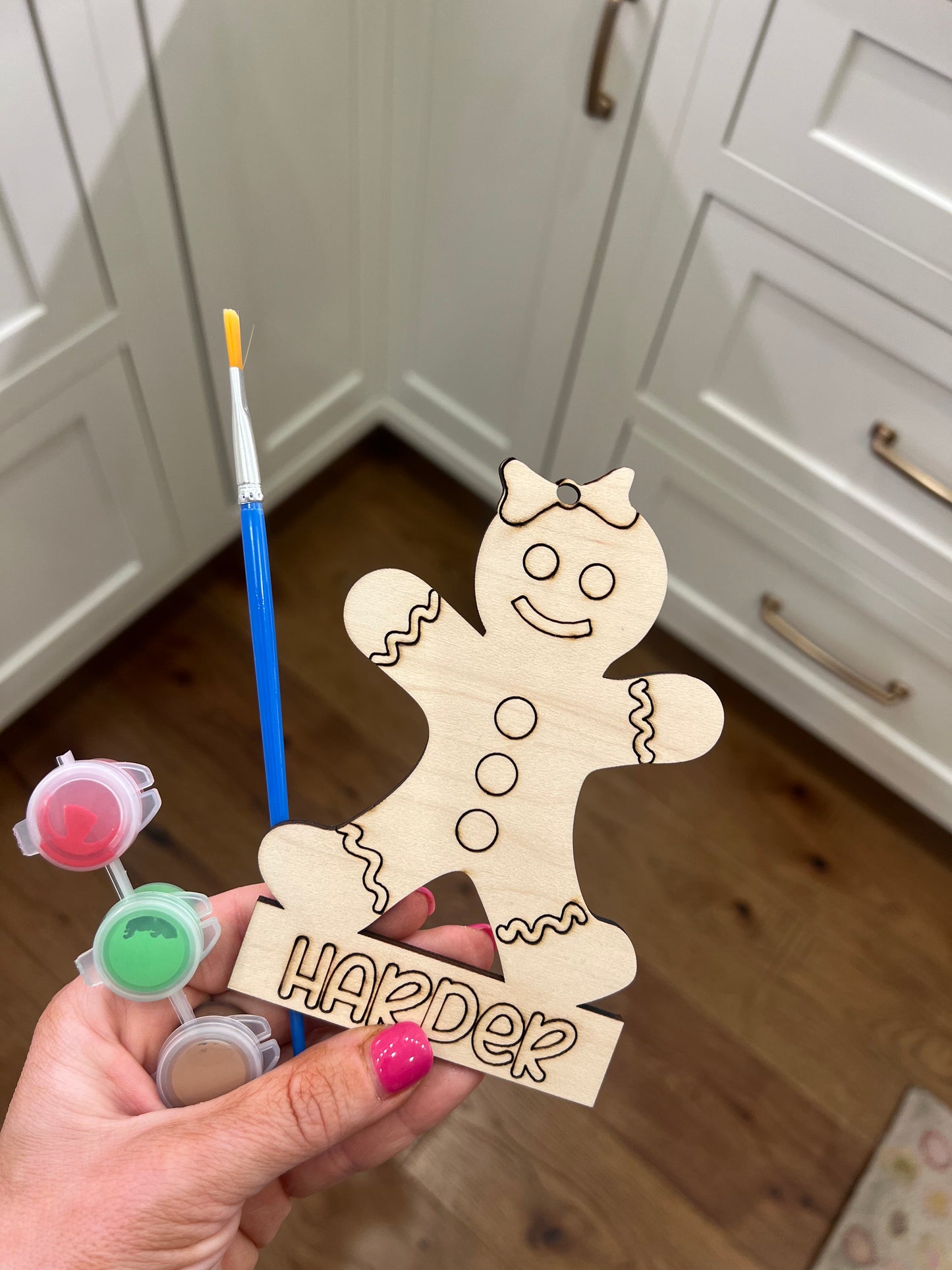 DIY Personalized Gingerbread Ornament