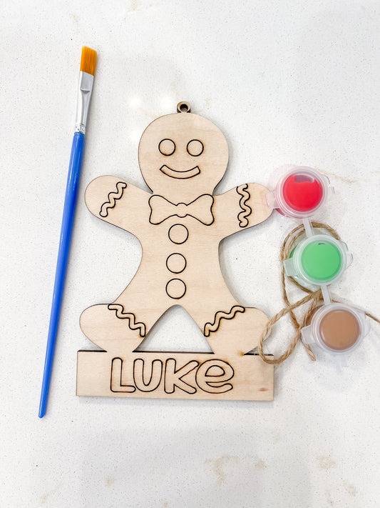 DIY Personalized Gingerbread Ornament