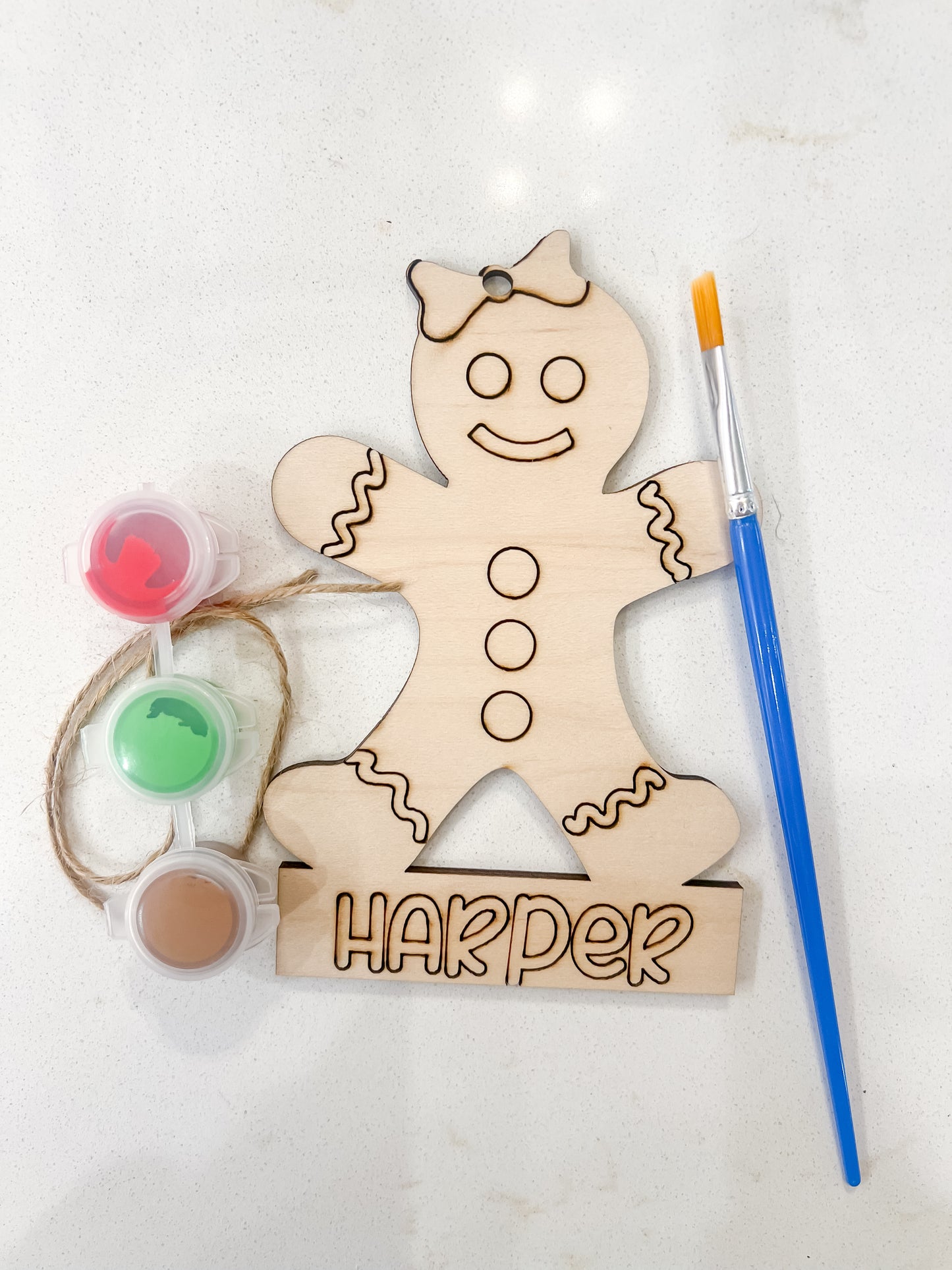 DIY Personalized Gingerbread Ornament