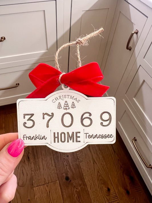 Zip Code Ornament