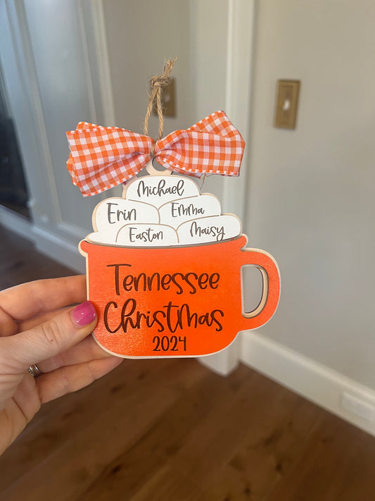 Tennessee Christmas Mug Ornament