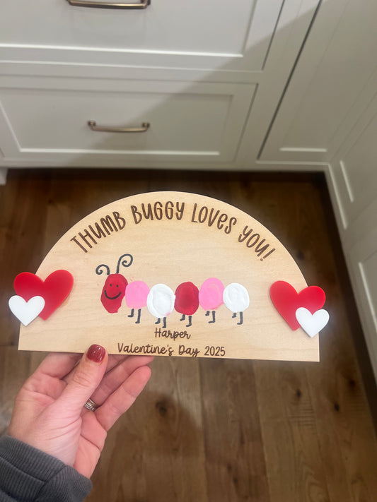 Valentine Thumbprint Sign
