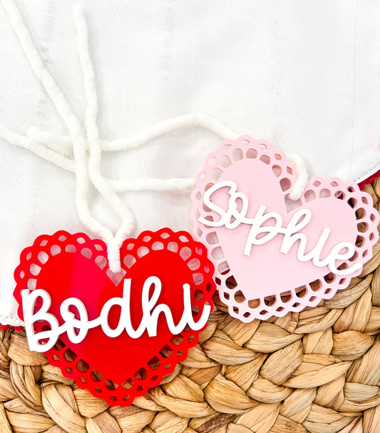 Acrylic Valentine Tag