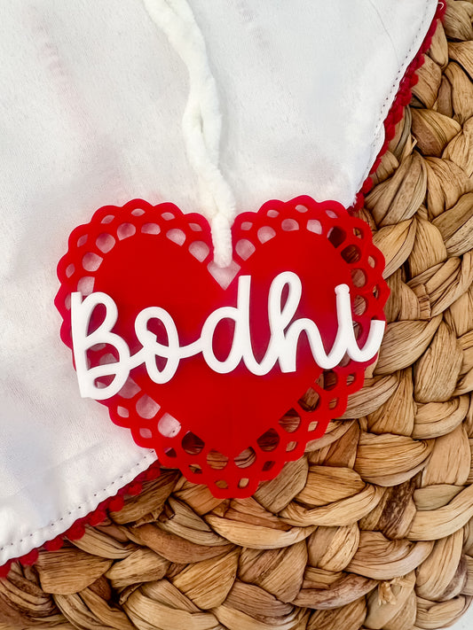Acrylic Valentine Tag