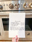 Recipe Tea Towel